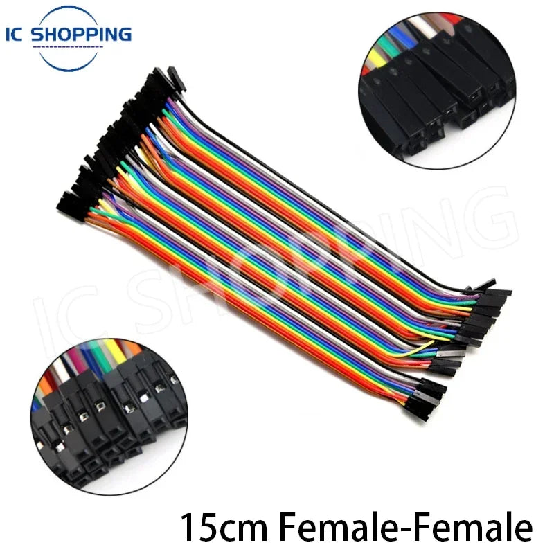 Cable Jumper Dupont (40 Unidades) Macho-Macho / Hembra-Hembra / Macho-Hembra para Arduino DIY Kit