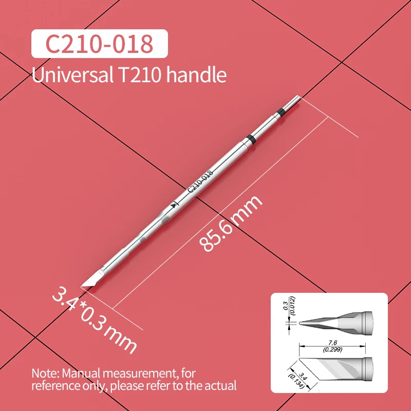 C210 Soldering Tips Compatible with JBC T210 Handle for CD-2SD/2SHE Station Welding Nozzle C210-001 C210-007 C210-008 C210-018