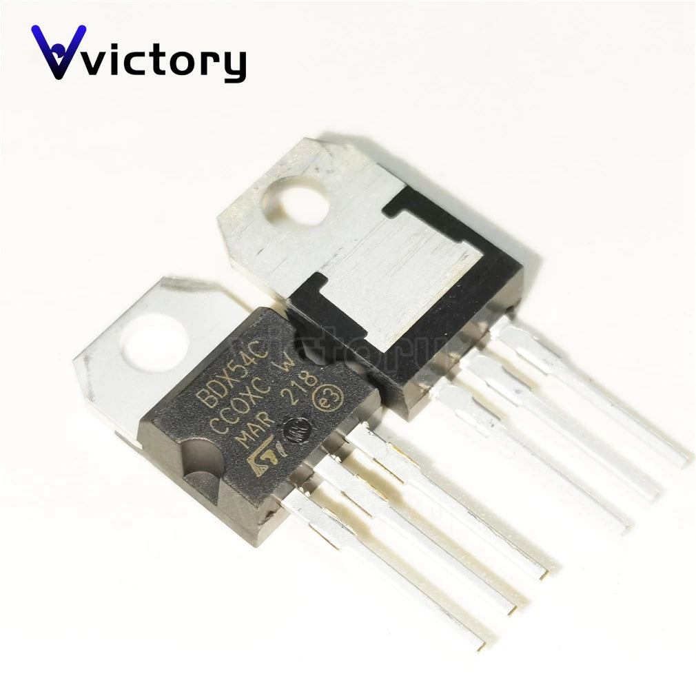 Lote 10 Pcs Transistor Darlington TO-220 (BDX53A/B/C/F NPN, BDX54A/B/C/F PNP)