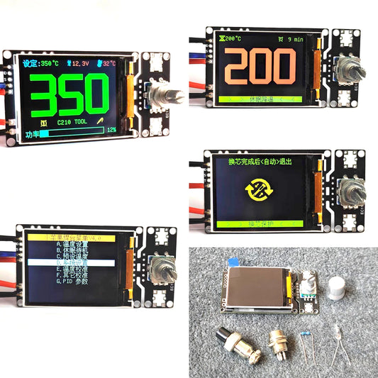 2 Inch T12 JBC245 210 936 Controller Board Color Display Digital Soldering Iron Soldering Station Control F/ 12V 24V HAKKO
