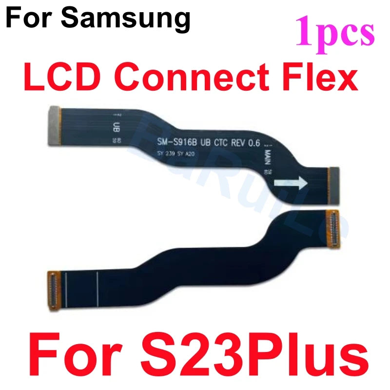 Puerto de carga flexible para Samsung S23 S22 Plus Ultra S901B S901U S906U S908B S S911B S916U S918B placa base conectar Cable USB principal