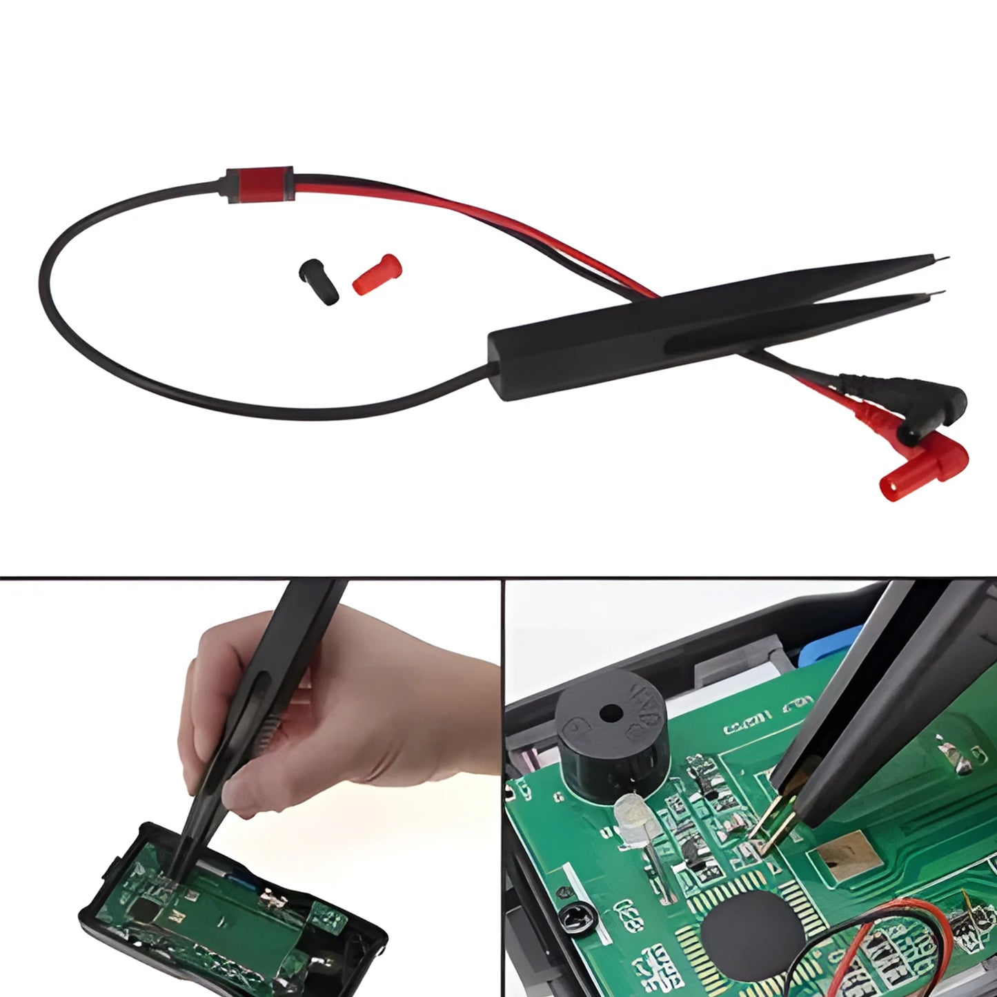 Puntas Prueba Multímetro Universales - Cable Banana Plug a Pinzas Cocodrilo