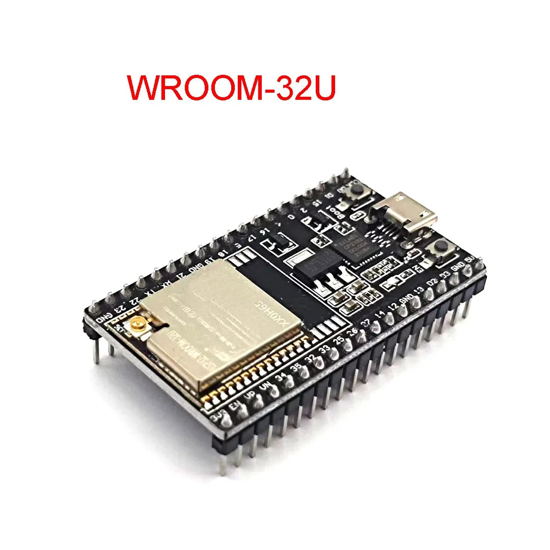 Módulo WiFi ESP32-WROOM-32U / WROVER con Antena 2.4G Opcional (Placa Desarrollo)