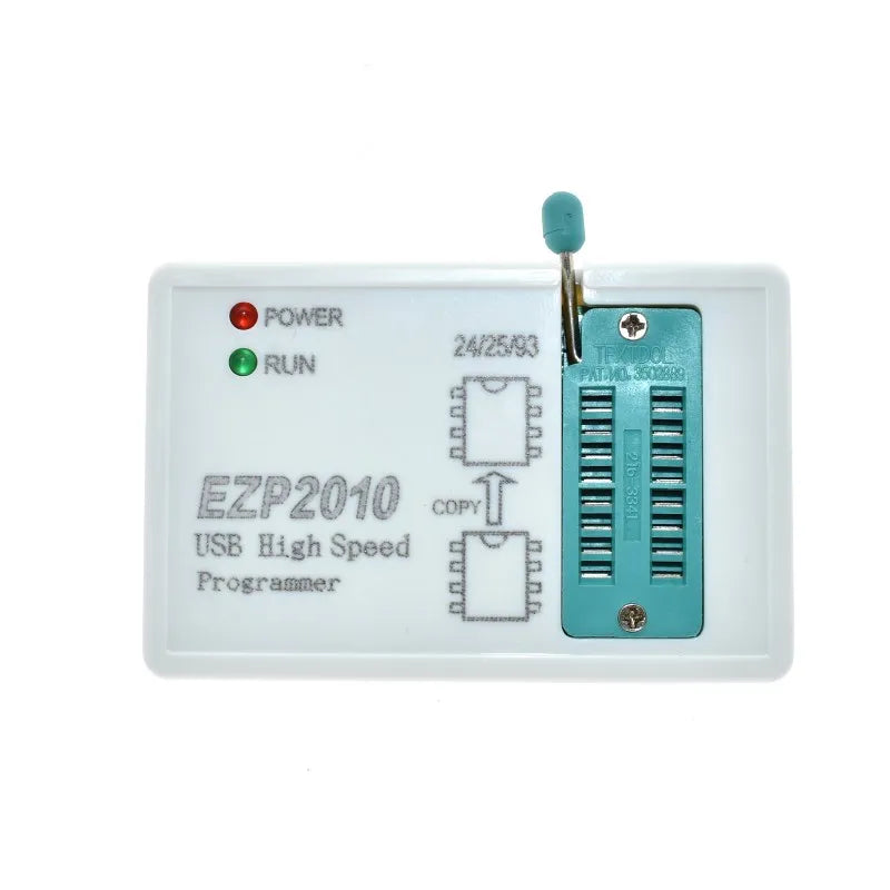 Kit Programador USB SPI Alta Velocidad AEAK EZP2010 + Clips Test + Sockets Soporta EEPROM 24/25/93, Flash 25 BIOS Chip