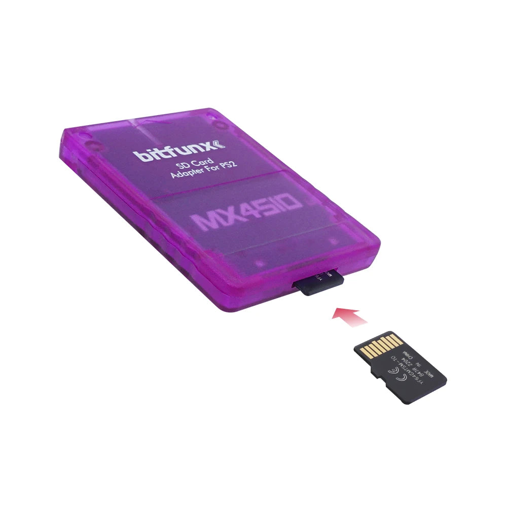 Adaptador Lector Tarjeta SD/TF Bitfunx MX4SIO SIO2SD para Consola PS2 PlayStation 2