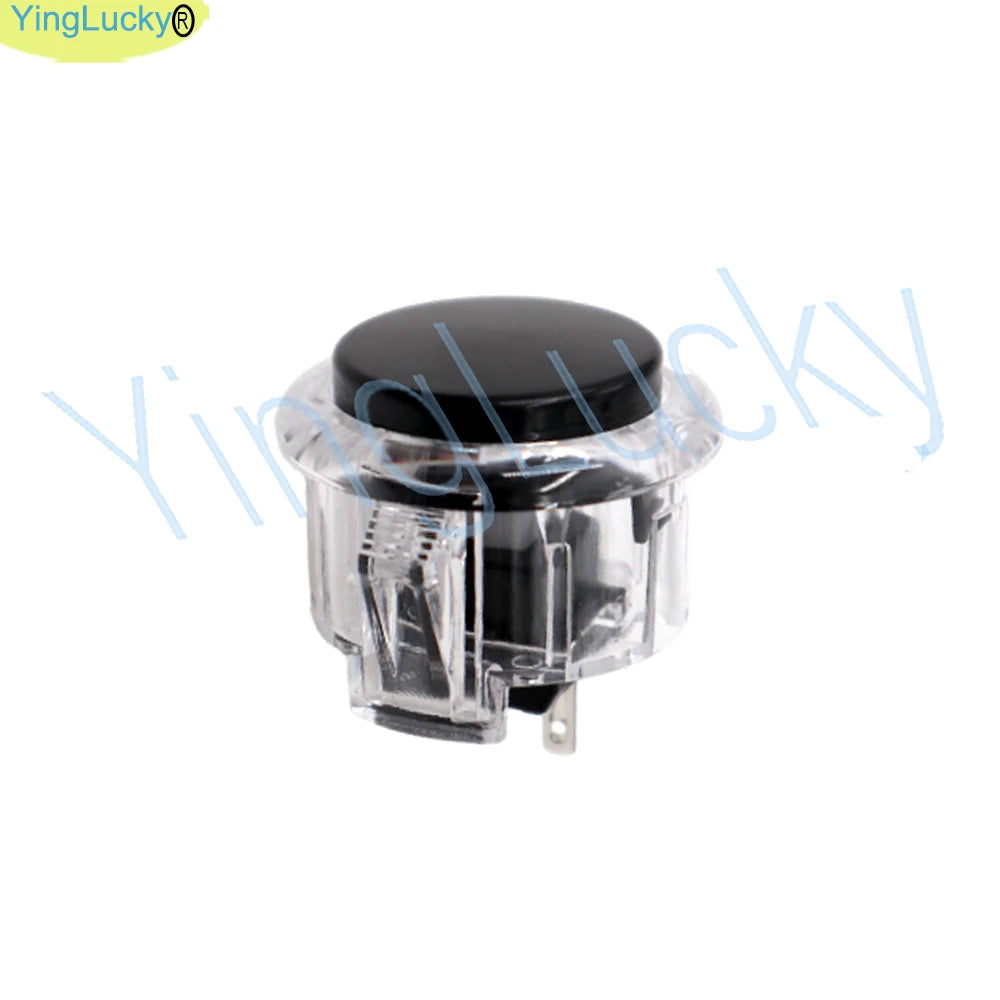 Botón Pulsador Arcade Transparente (30mm/24mm) Reemplazo para Máquina Arcade (1 Unidad)