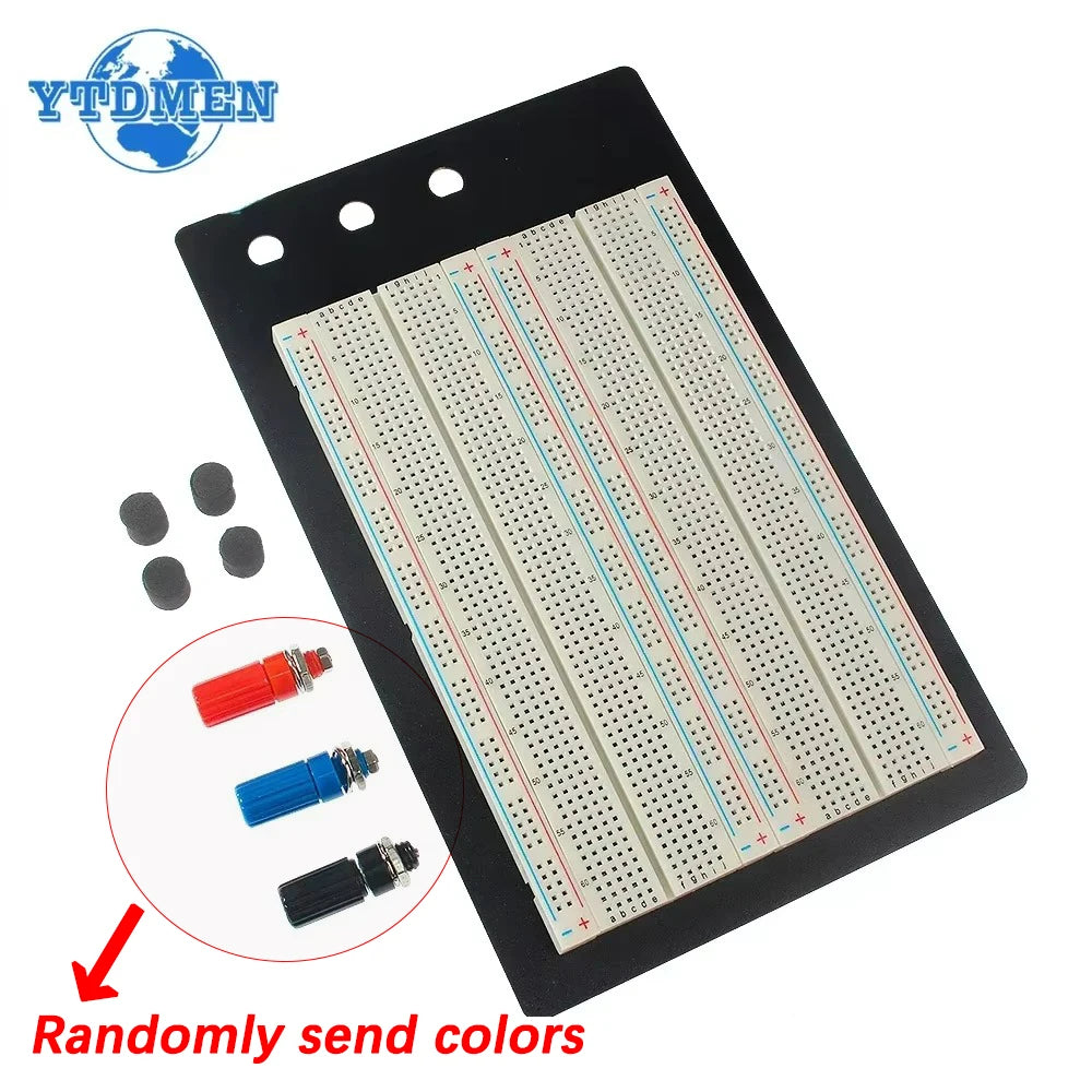 Breadboard Jumper Wire Dupont Line Kit MB102 ZY-204 400 Tie Points Solderless PCB Breadboard DIY Mini Test Protoboard Kits