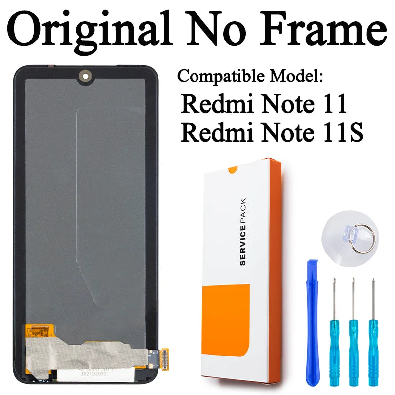 2201117TG 2201117SG Premium Lcd For Xiaomi Redmi Note 11 Display Touch Screen Digitizer Panel Assembly For Redmi Note 11S LCD