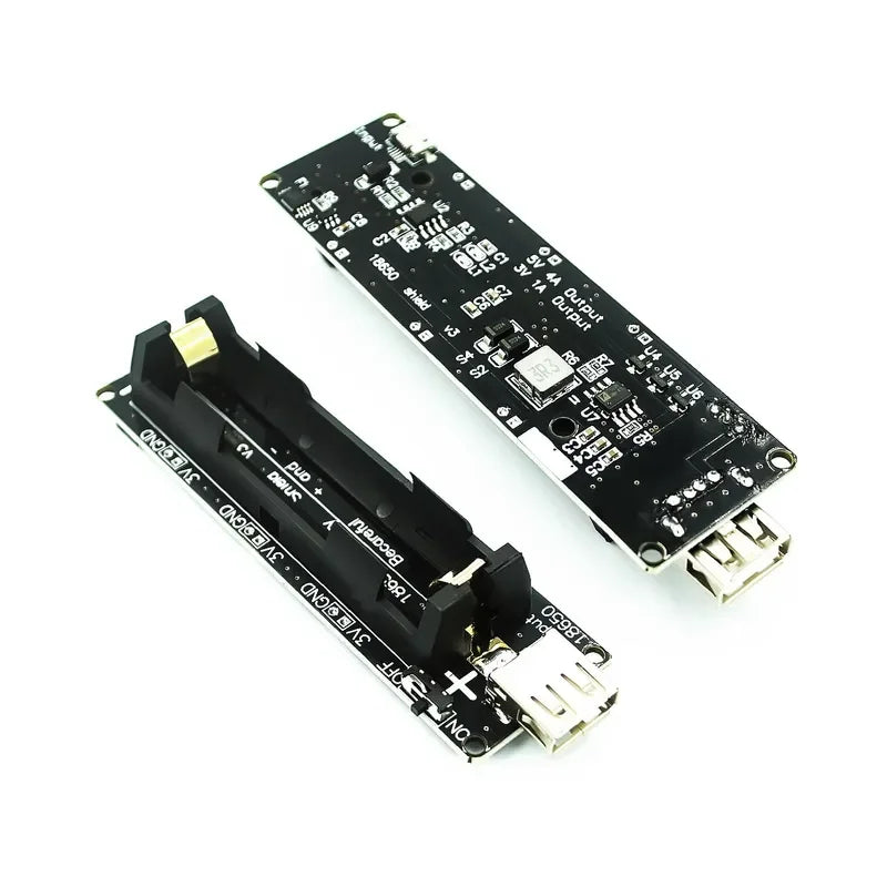 Módulo Shield Batería Litio 18650 V8 Expansión Alimentación Dual Voltaje 5V/3A + 3V/1A Micro USB Arduino/ESP32/ESP8266