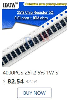 Capacitor Cerámico Multicapa Chip SMD 0805 (0.5pF-22uF) - Pack 100 Unidades (Valores Surtidos)