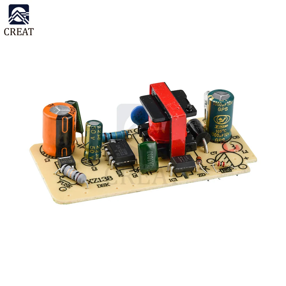 Módulo Fuente Alimentación Switching AC-DC 100-240V a 5V 2.5A (2500mA) Placa Desnuda SMPS Reparación