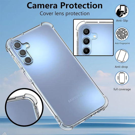 Funda Carcasa Silicona Suave Transparente Anti-Golpes para Samsung Galaxy A04/A05/A05S/A14/A24/A35/A50-A55 5G