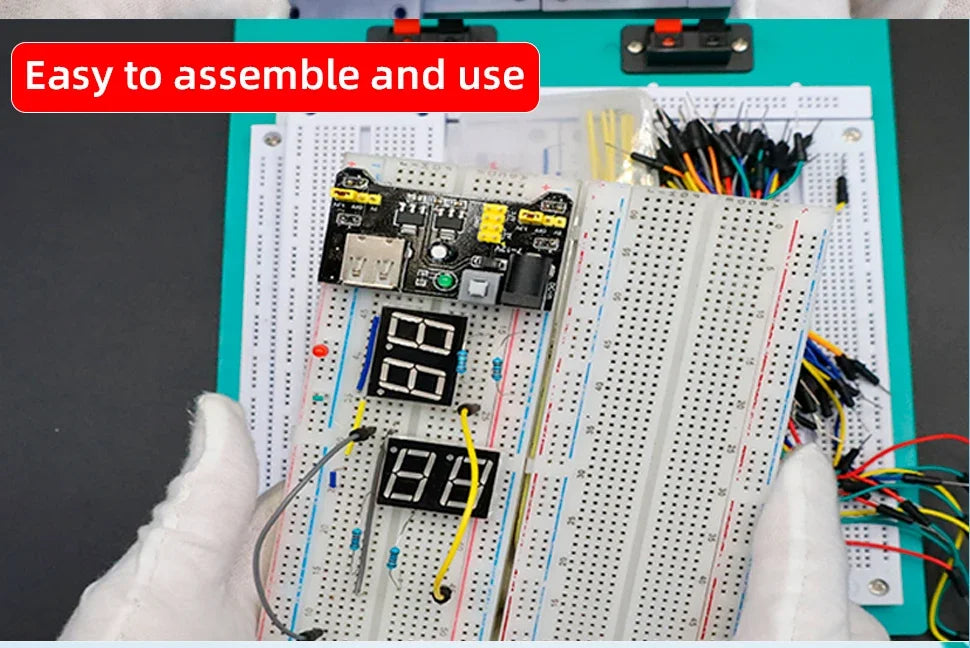 1pcs Power Module Breadboard Kit Bread Board Wire Cables Jumper Breadboard Wire Kit Electronics Breadboard Solderless
