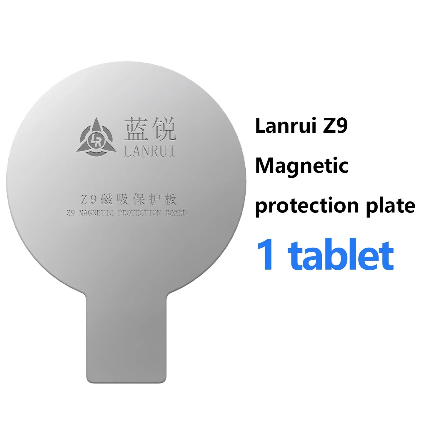 Placa Protectora Magnética Universal Vidrio Trasero Lanrui Z9 para Serie iPhone 11-16 (Protección Imán Carga Inalámbrica)
