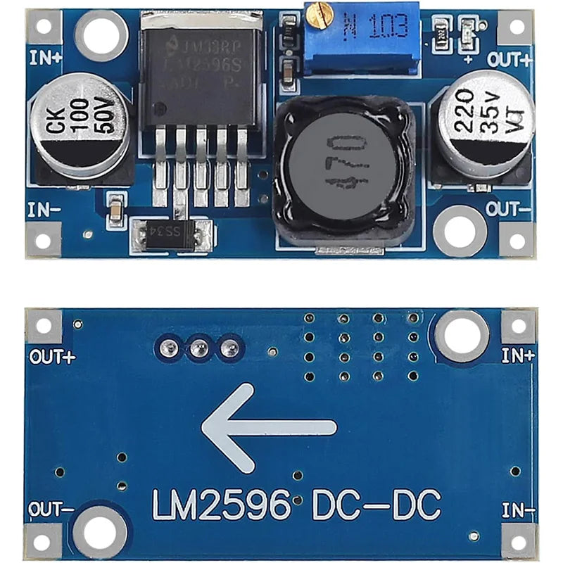 Módulo Fuente Alimentación Step-Down LM2596S DC-DC Buck Ajustable Convertidor Voltaje