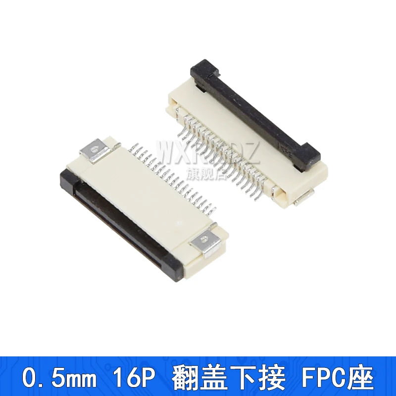 10PCS FFC FPC Connector Flat Cable Socket 0.5MM Adapter 4/5/6/7/8/9/10/12/14/16/18-40P 45/50/54/60/64Pin Down Flip Type Plug Kit