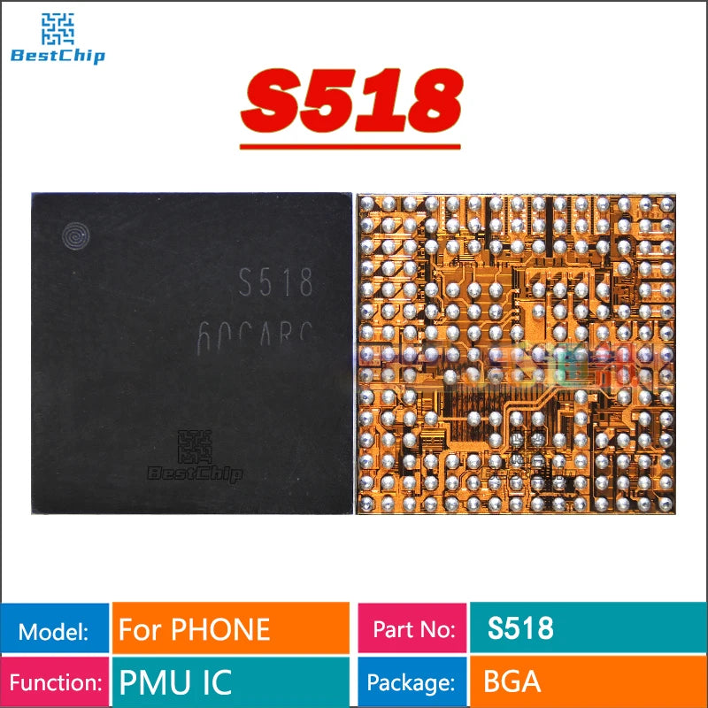 Circuito Integrado (IC) Gestión Energía PMIC S518 para Samsung Galaxy S20 Ultra / M12 (M127F) (1-10 Unidades)