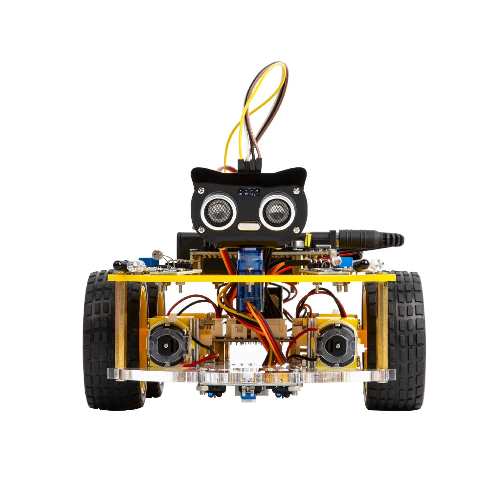 Kit Auto Robot Inteligente KUONGSHUN 4WD WiFi Multifunción ESP32 para Arduino