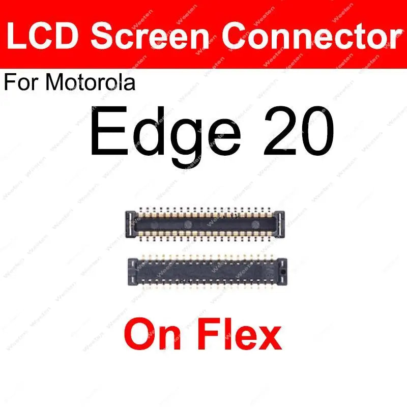 For Motorola MOTO Edge 20 Inner Battery Clip USB Charger Connector On Mainboard LCD Screen Holder On Motherboard On Flex Cable