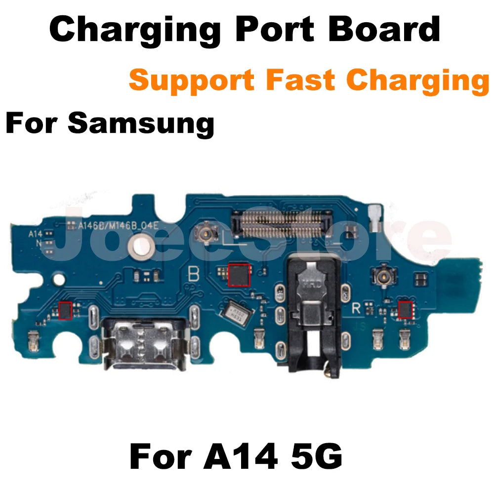 Placa Puerto Carga Rápida USB con Micrófono y Flex para Samsung Galaxy A12-A14/A23/A24/A33/A52/A53/A72/A73
