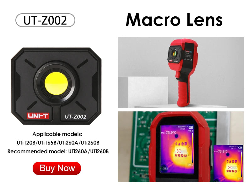 Cámara Termográfica Industrial UNI-T UTi260B HD (256x192) - Imagen Térmica Mantenimiento Eléctrico/Circuitos