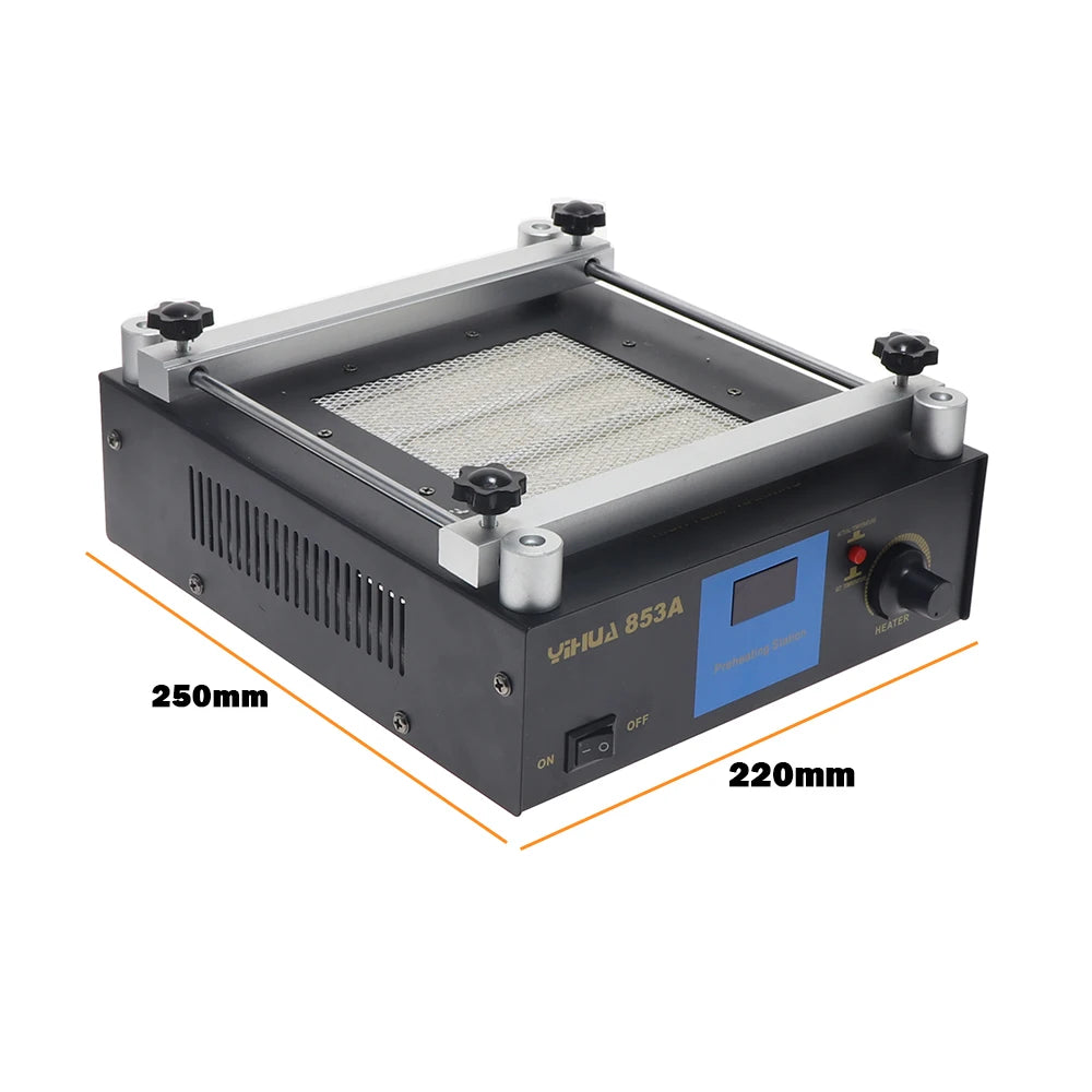 YIHUA 853A SMD BGA Rework Soldering Station Preheating Desoldering Welding Tools PCB Holder Rework Soldering Station Bottom Heat