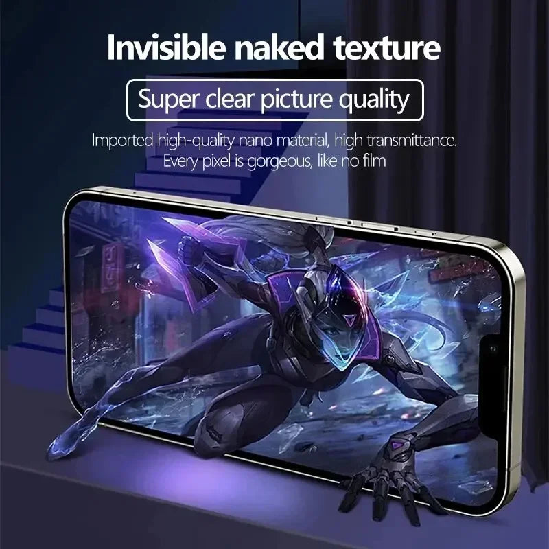 Film Hidrogel Cobertura Completa Protector Pantalla para iPhone 7/8 Plus / X/XR/XS Max / 11-16 Pro Max (Pack 5 Unidades)
