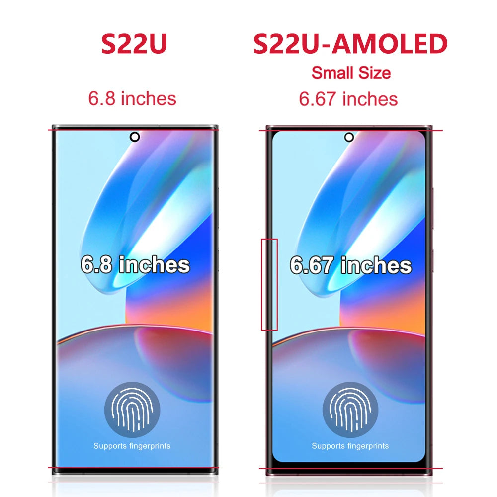 Pantalla AMOLED con Digitalizador Táctil para Samsung Galaxy S22 Ultra (S908/S908B/S908U/S908W/S908E) (Repuesto)