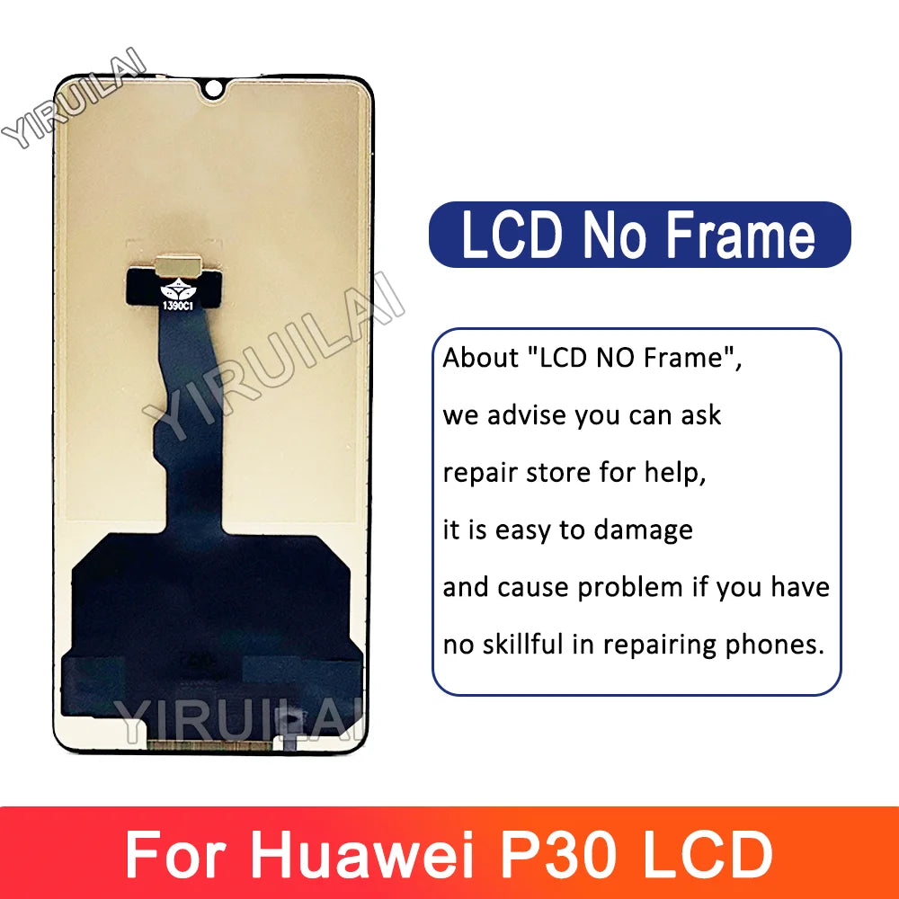 6.1”TFT For Huawei P30 LCD Display With Frame ELE-L29 ELE-L09 ELE-L04 Screen Touch Digitizer Assembly Replacement P30 LCD