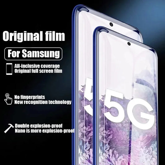 Film Hidrogel Protector Pantalla para Samsung Galaxy S8-S25 Ultra/Plus/FE / Note 8/9/10/20 Plus (Pack 4 Unidades)