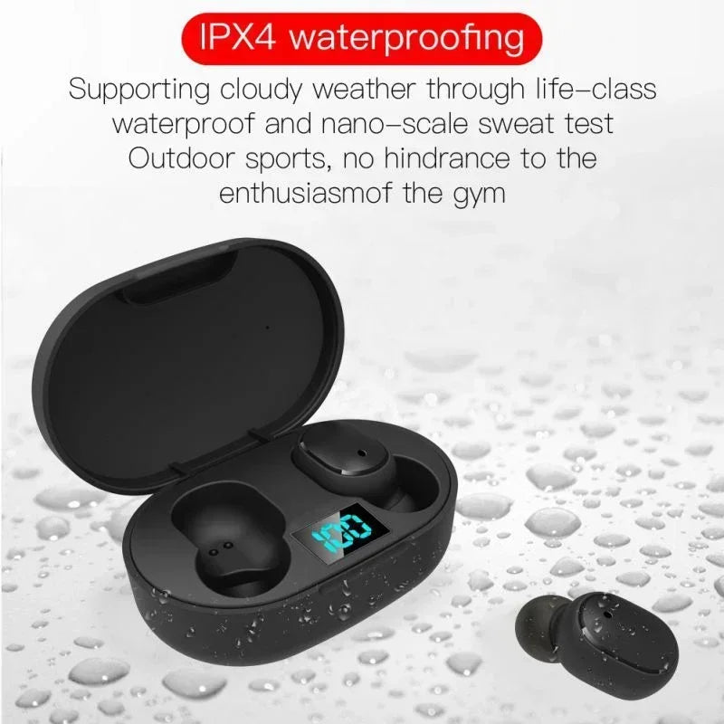 Auriculares Inalámbricos E6S TWS Bluetooth con Micrófono (Cancelación Ruido) para iPhone/Xiaomi