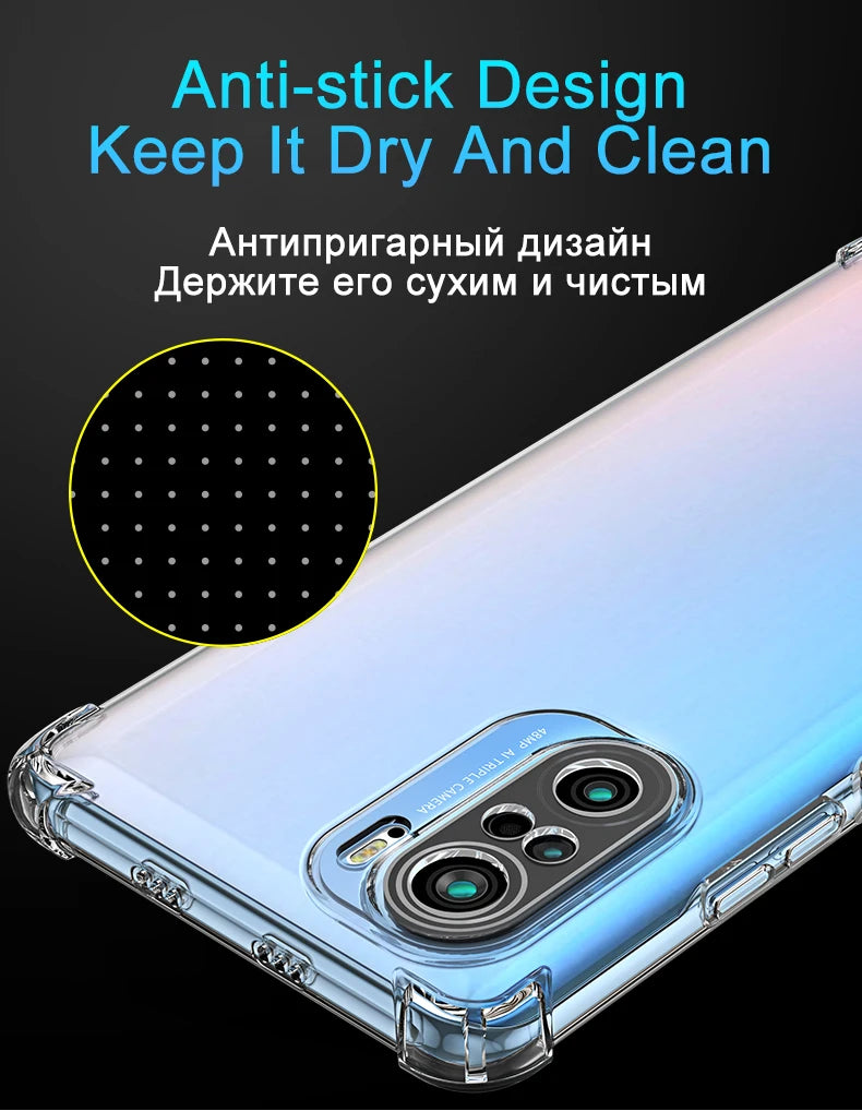 Funda Carcasa Silicona Transparente Anti-Golpes (Airbag) para Xiaomi Redmi Note 7-10S / 7A-9C / Poco F3/X3 Pro NFC