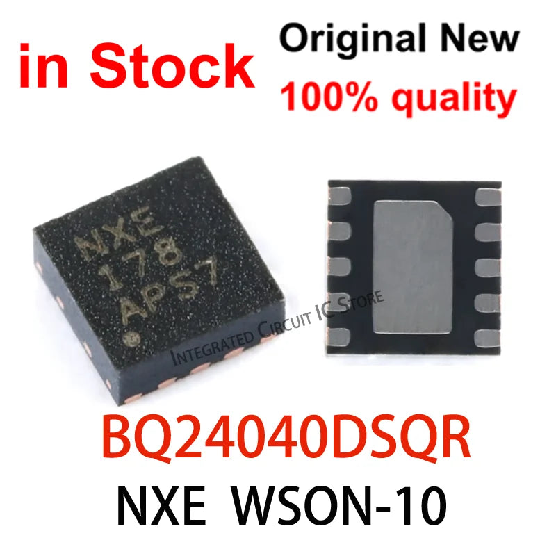 Lote 10 Pcs PMIC BQ24040DSQR (NXE / BQ24040) WSON-10 SMD Power Management IC
