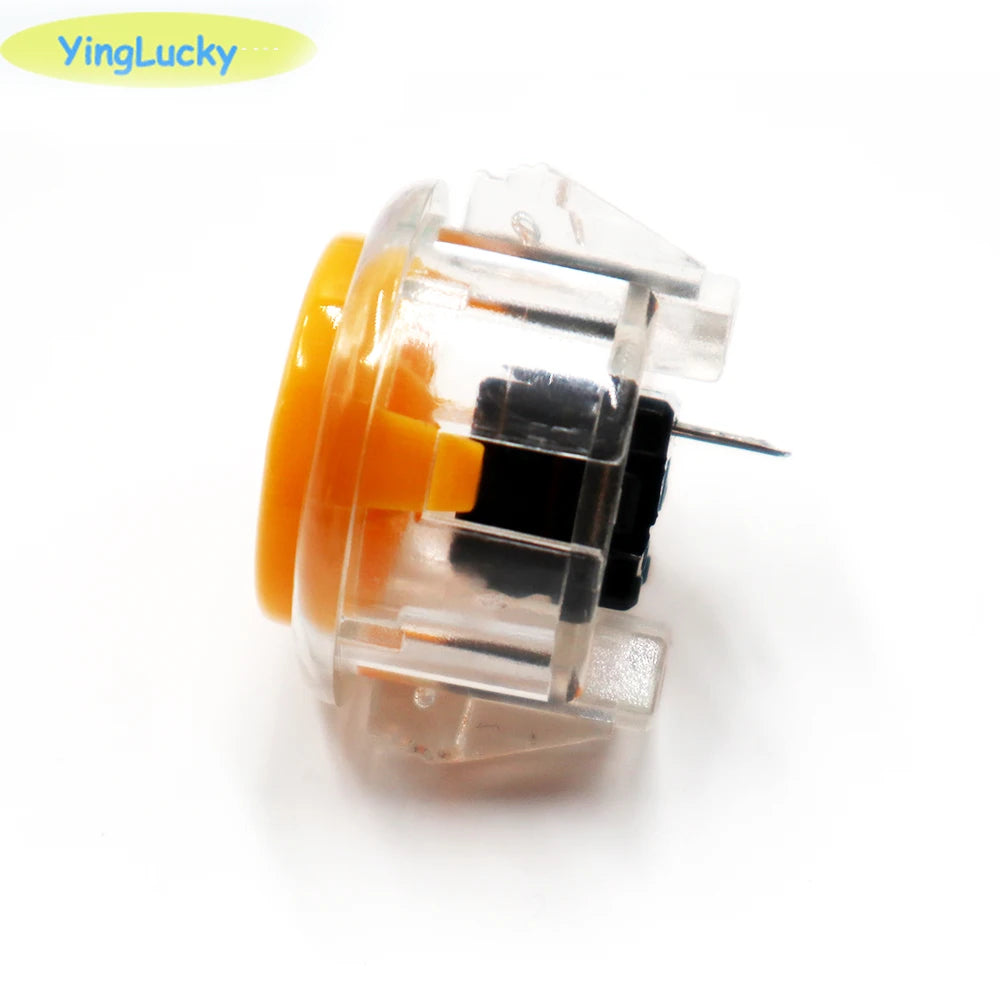 Botón Pulsador Arcade Transparente (30mm/24mm) Reemplazo para Máquina Arcade (1 Unidad)