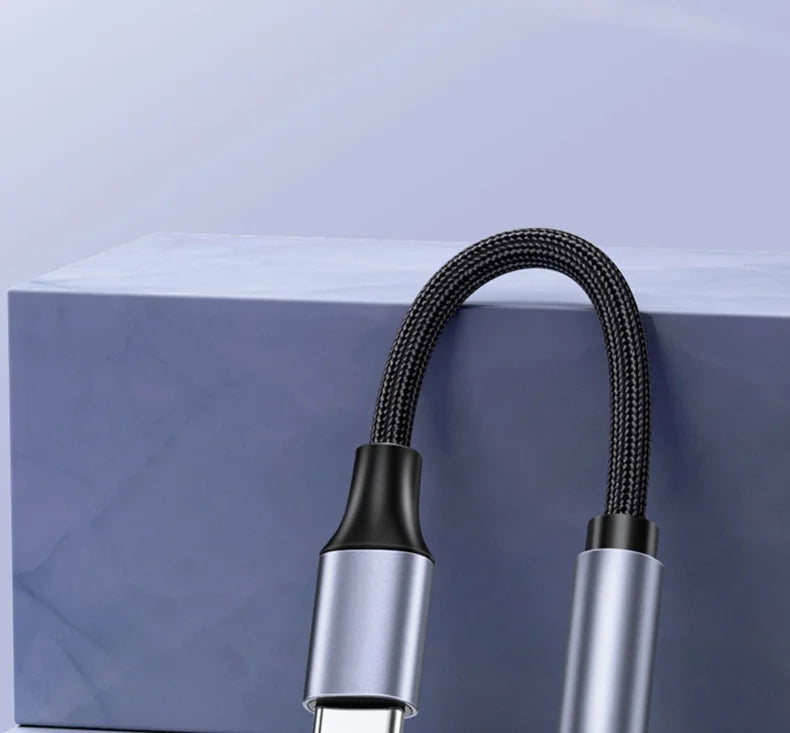 Adaptador Audio Original USB-C a Jack 3.5mm para Samsung Galaxy S23/S22/S21 Ultra/S20/Note 20/10+/Tab