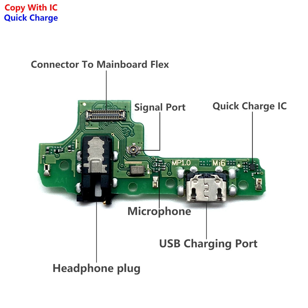 Placa Puerto Carga Rápida USB para Samsung Galaxy A01-A7 / A02-A54 / A10S / M15/M16 / A13-A32 4G/5G (Varios Modelos)