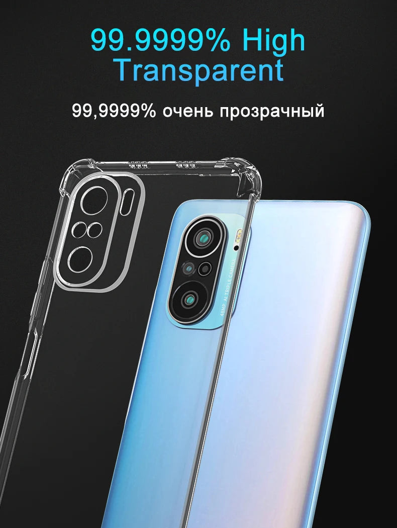 Funda Carcasa Silicona Transparente Anti-Golpes (Airbag) para Xiaomi Redmi Note 7-10S / 7A-9C / Poco F3/X3 Pro NFC