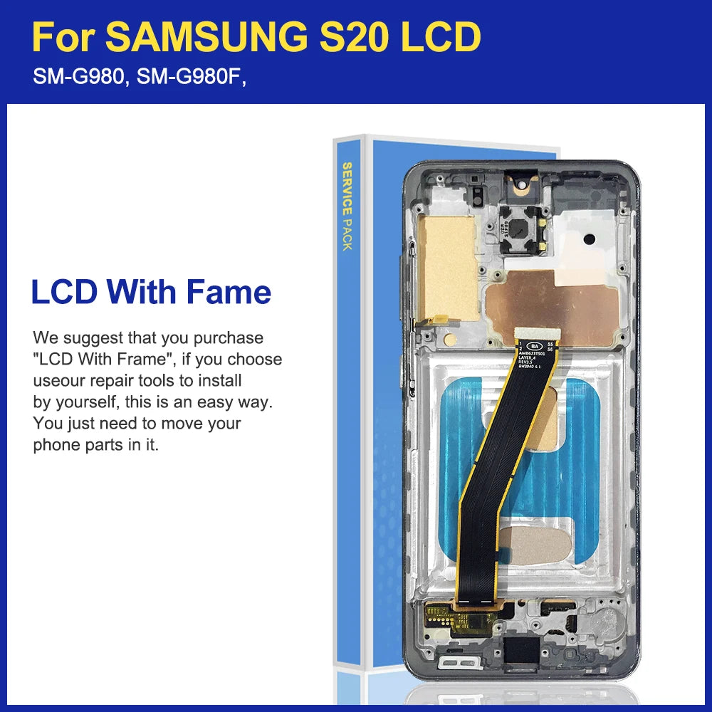 Pantalla TFT 4G con Marco para Samsung Galaxy S20 (Digitalizador Táctil)