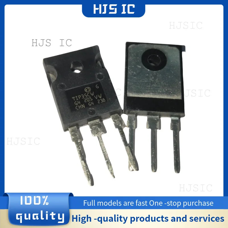 Lote 5 Pcs Transistor Darlington Par TIP35CW (NPN) / TIP36CW (PNP) TO-247