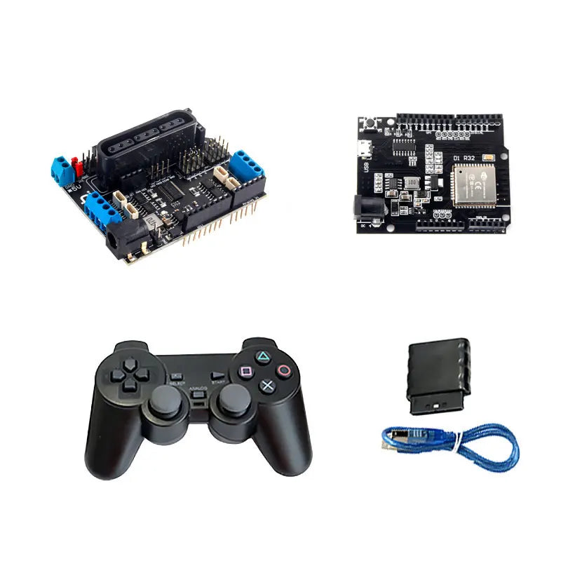 Kit Brazo Robot Mecánico Aleación Metálica 6-DOF (360°, para MG996R) Arduino Robótica Educacional Programable PS2