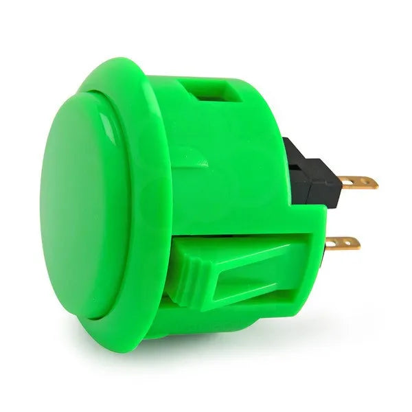 Botón Pulsador Arcade Sanwa OBSF-30 / OBSF-24 (24mm/30mm) Switch Reemplazo Nintendo/MAME/Raspberry Pi (1 Unidad)
