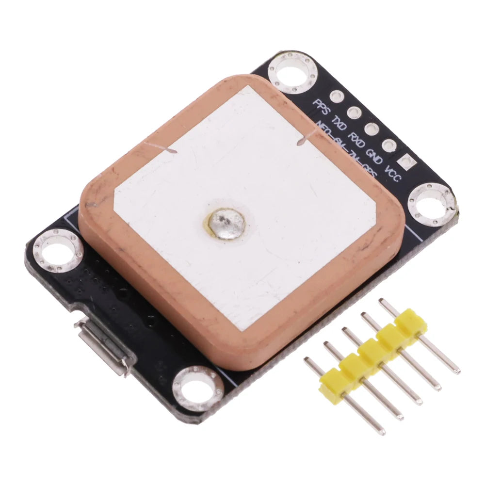 Placa Desarrollo Módulo Posicionamiento Satelital GPS NEO-6M (NEO6MV2) (Micro USB) para Arduino/STM32/C51/MCU