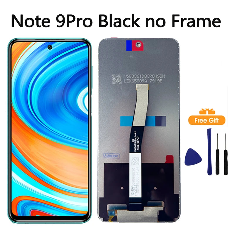 6.67"Tested Display For Xiaomi Redmi Note 9S LCD Display Touch Screen Digitizer For Redmi Note 9 Pro LCD Display Replacement