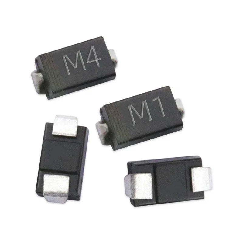 Kit Surtido Diodos SMD Rectificadores (M1, M4, M7) y Schottky - 100 Piezas