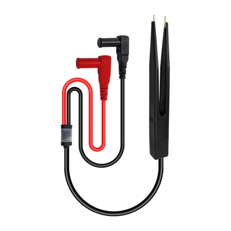 Pinza Multímetro Cleqee P1510 para Componentes SMD - Gancho Testeo LCR con Banana 4mm