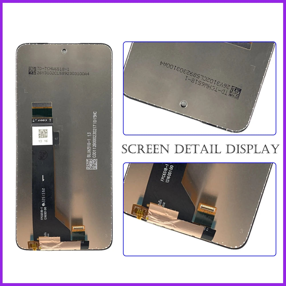 6.5'' Original For Motorola Moto G53 XT2335-2 LCD Display Touch Screen Digitizer Assembly For Moto G53 LCD Replacement Parts