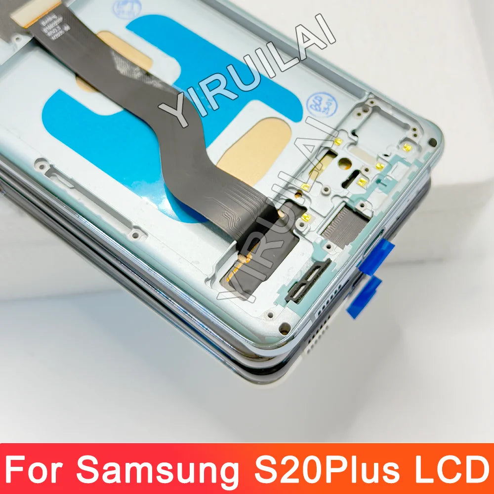 Pantalla TFT S20 Plus con marco para Samsung Galaxy S20 Plus G985F G986F pantalla LCD reemplazo de pantalla táctil Digital