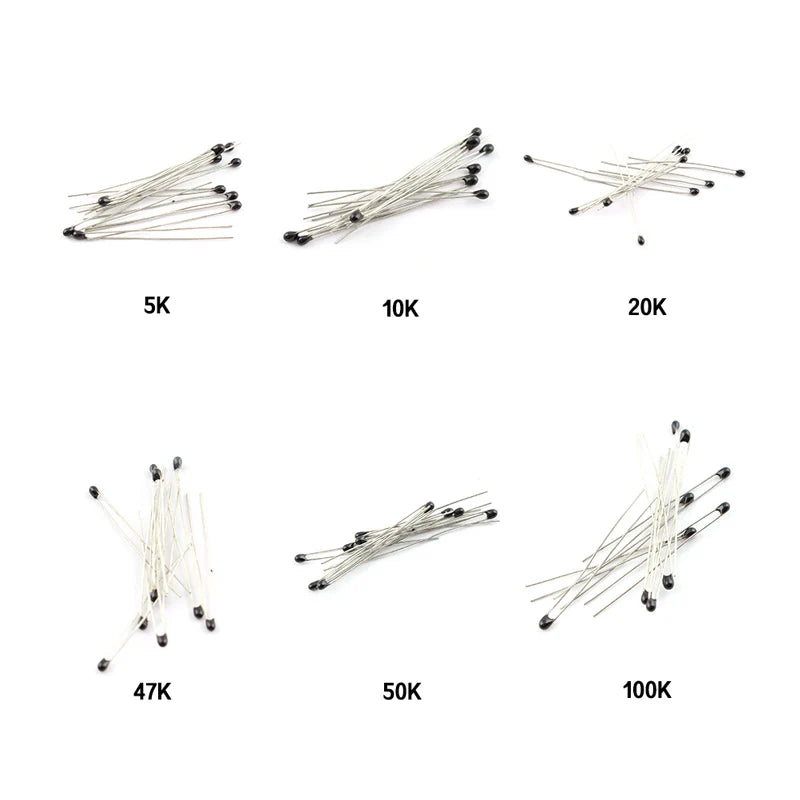 Kit Termistor NTC MF52AT (1K-100K Ohm, 5%) (100 Unidades)