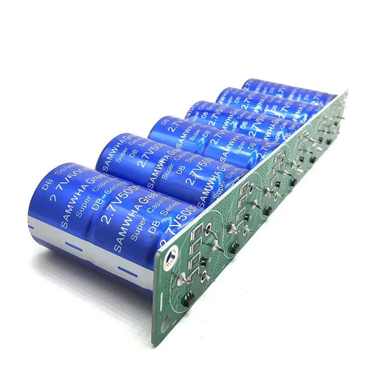 Módulo Supercapacitor Automotriz 16V 83F (6x 2.7V 500F) con Placa Protección
