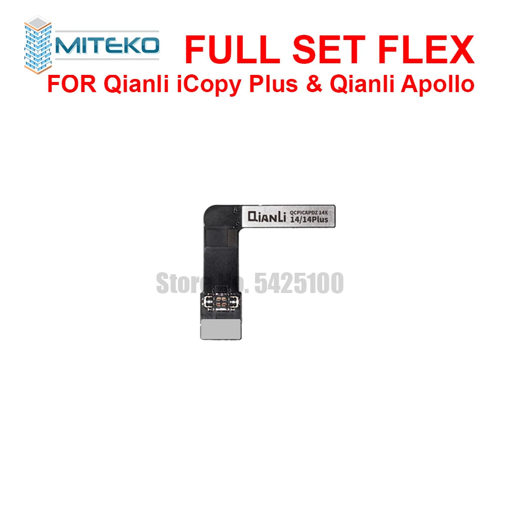 QIANLI iCopy Plus 2.3v 2025 Face ID Adaptor & Flex For X-14 PM Series Dot Matrix Recovery Activation Board Repair Tools